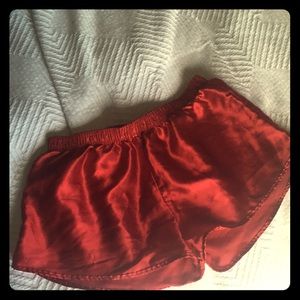 American Apparel Red silky shorts